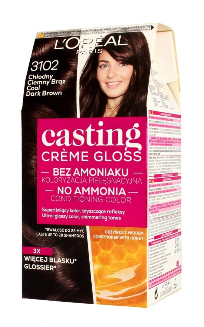 

Casting Creme Gloss Krem koloryzujący nr 3102 Chłodny Ciemny Brąz 1op.