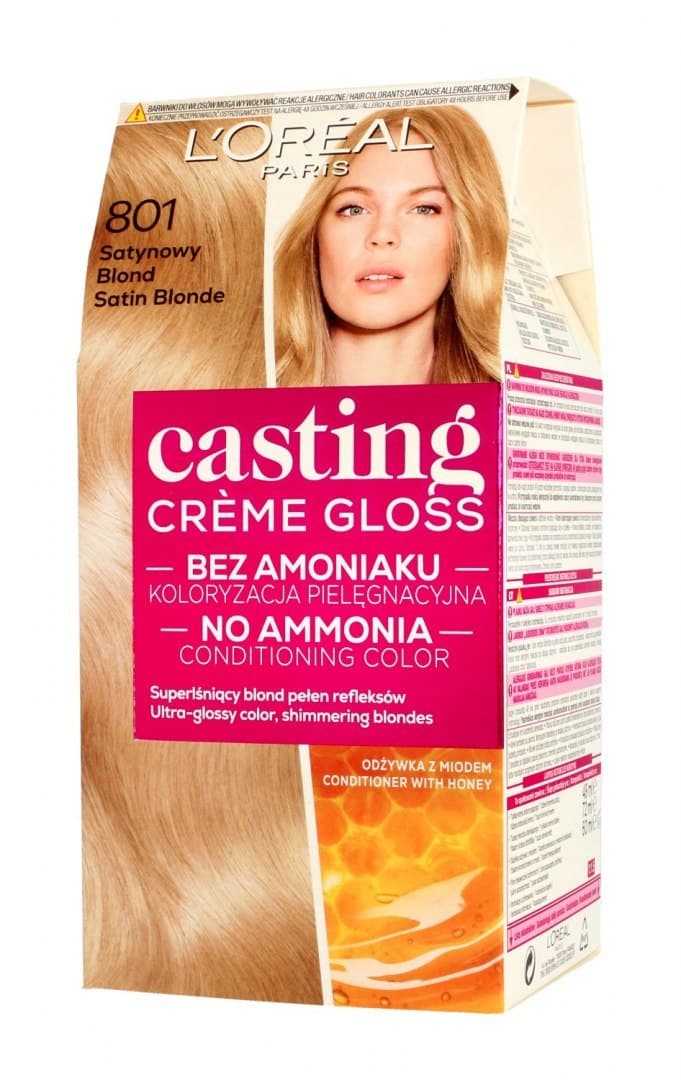 

Casting Creme Gloss Krem koloryzujący nr 801 Satynowy Blond 1op.