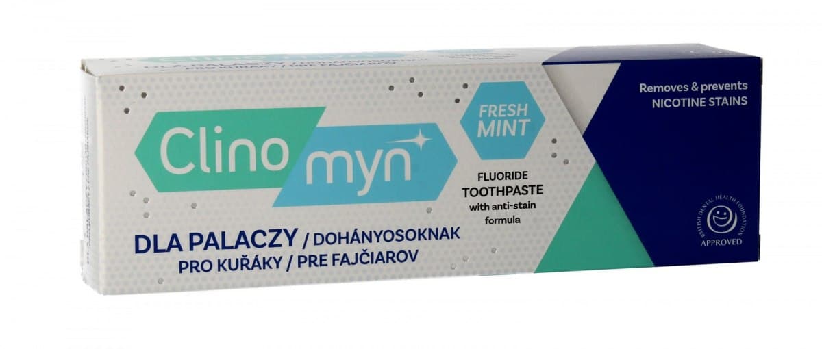 

Clinomyn Pasta do zębów dla palaczy Fresh Mint 75ml