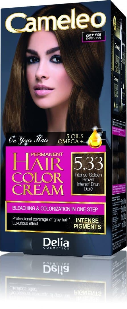 

Delia Cosmetics Cameleo HCC Farba permanentna Omega+ nr 5.33 Intense Golden Brown 1op.