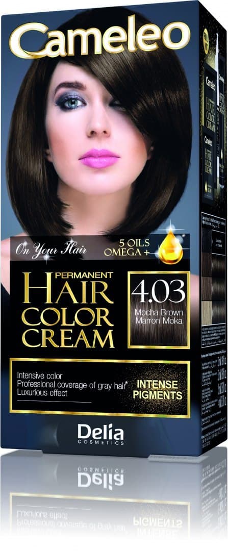 

Delia Cosmetics Cameleo HCC Farba permanentna Omega+ nr 4.03 Mocha Brown 1op.