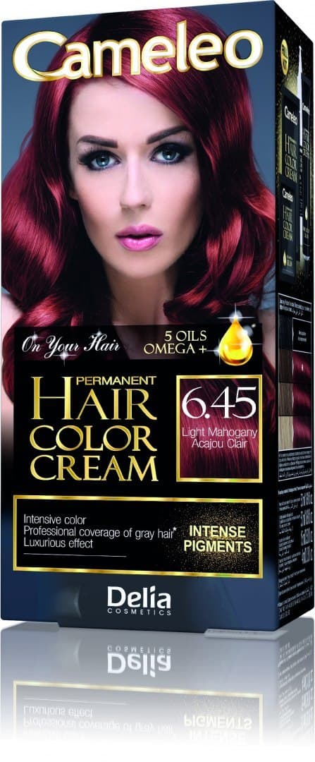 

Delia Cosmetics Cameleo HCC Farba permanentna Omega+ nr 6.45 Light Mahogany 1op.