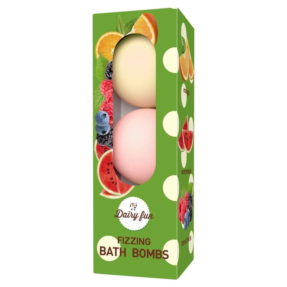 

Dairy Fun Musujące Kule do kąpieli - Arbuz,Owoce Leśne i Pomarańcza 1op.(3x100g)