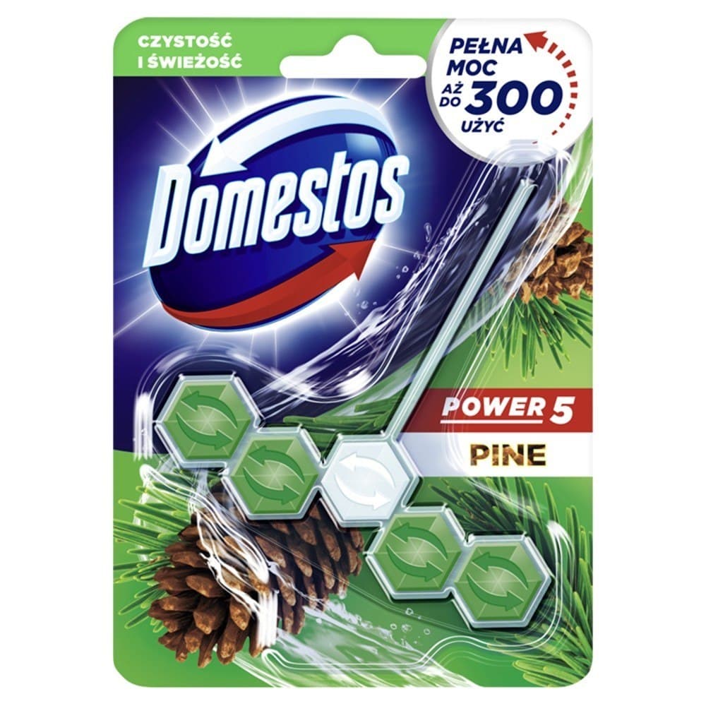 

DOMESTOS Power 5 Kostka zapachowa do WC Pine 55g