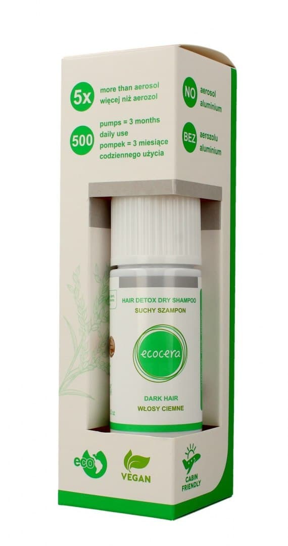 

Ecocera Suchy szampon do włosów ciemnych 15g