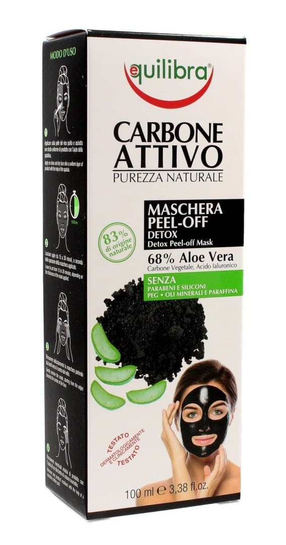 

Equilibra Carbone Attivo Maska do twarzy peel-off z aktywnym węglem Detox 100ml