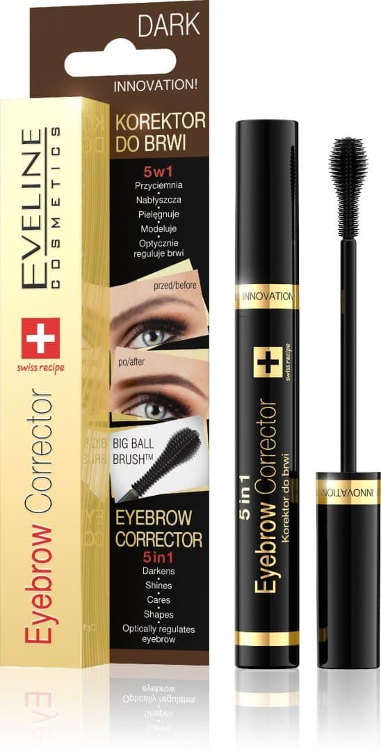 

Eveline Eyebrow Corrector Korektor do brwi 5w1 - Dark