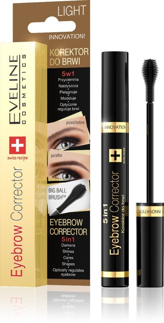 

Eveline Eyebrow Corrector Korektor do brwi 5w1 - Light