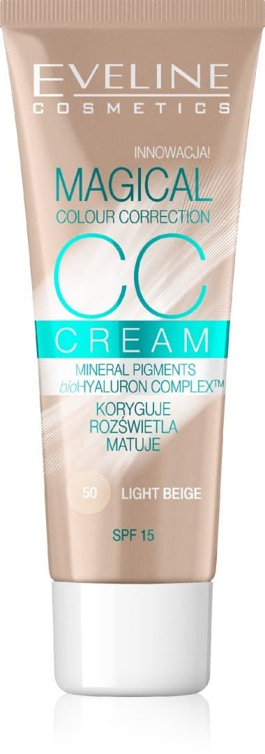 

Eveline Fluid Magical CC Cream nr 50 Jasny Beż 30ml
