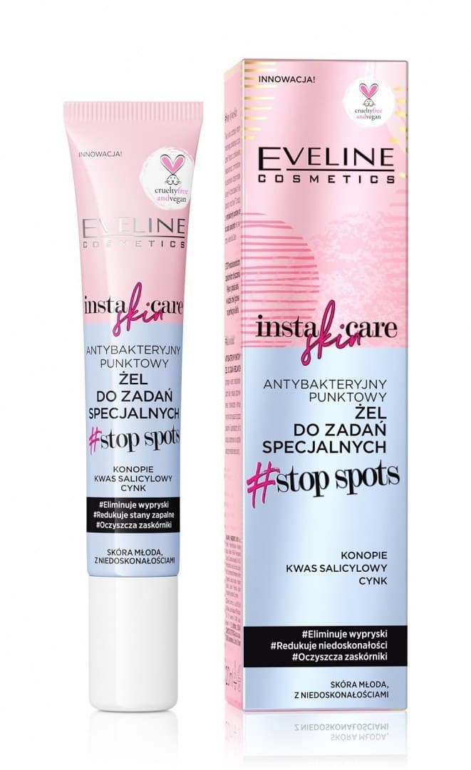 

Eveline Insta Skin Care Antybakteryjny Punktowy Żel do zadań specjalnych Stop Spots 20ml