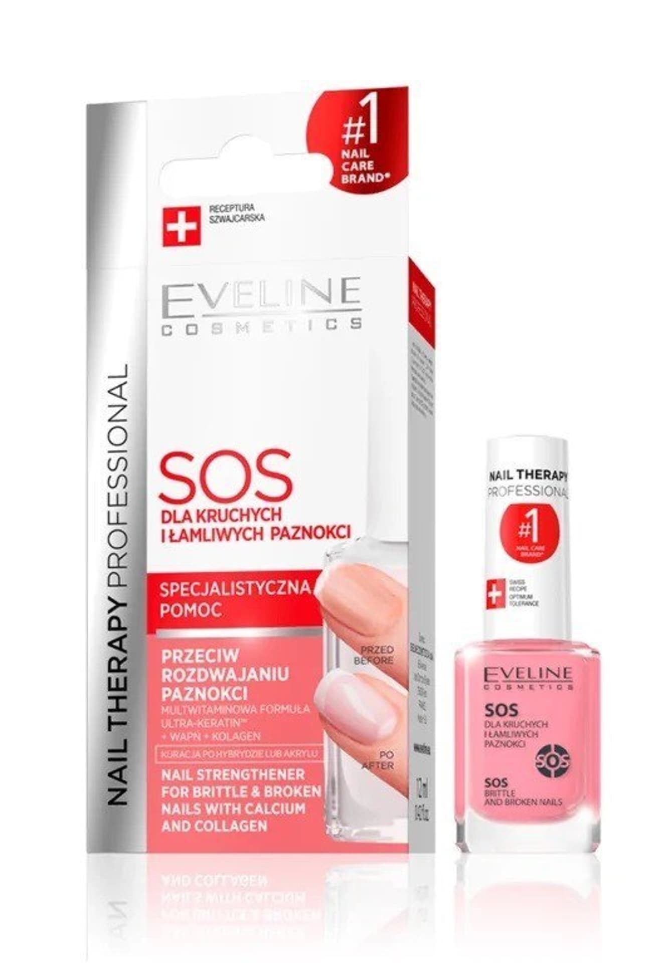 

Eveline Nail Therapy Lakier odżywka SOS dla kruchych i łamliwych paznokci 12ml