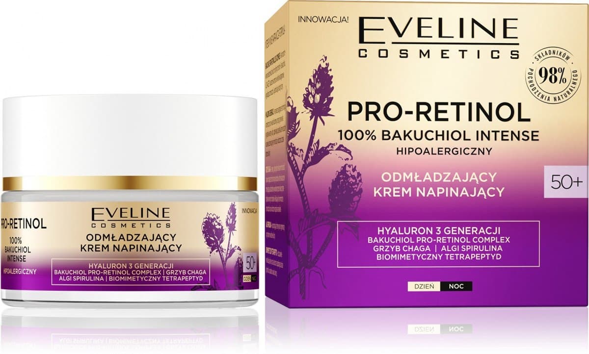 

Eveline Pro Retinol Odmładzający Krem Napinający 50+