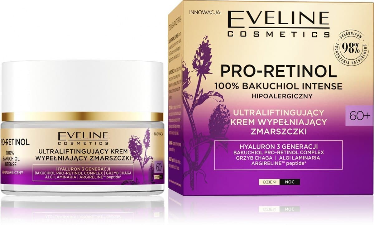 

Eveline Pro Retinol Krem wypełniający zmarszczki 60+