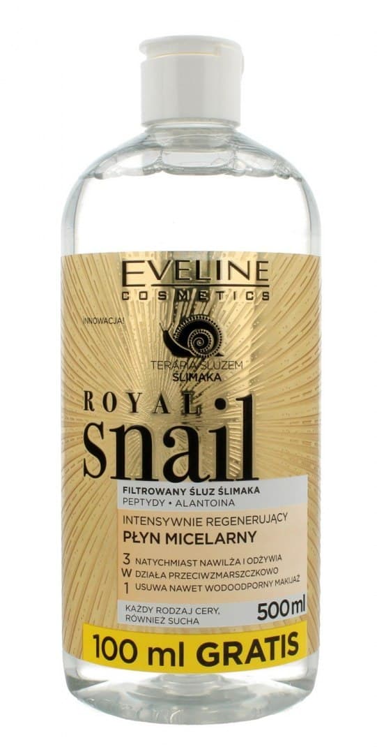 

Eveline Royal Snail Płyn micelarny intensywnie regenerujący 3w1 500ml