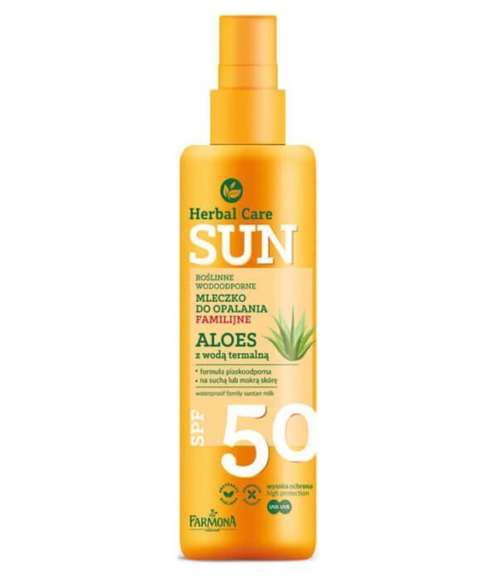 

Farmona Herbal Care Sun Mleczko do opalania Familijne SPF50 Aloes z wodą termalną 200ml