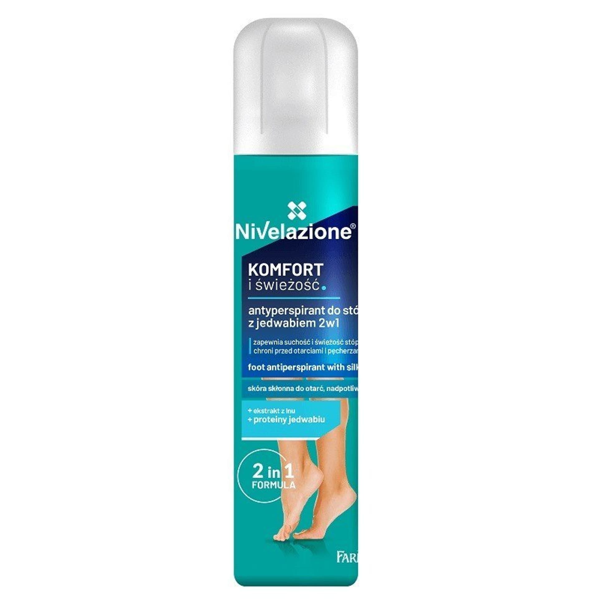 

Farmona Nivelazione Antyperspirant do stóp z jedwabiem 2w1