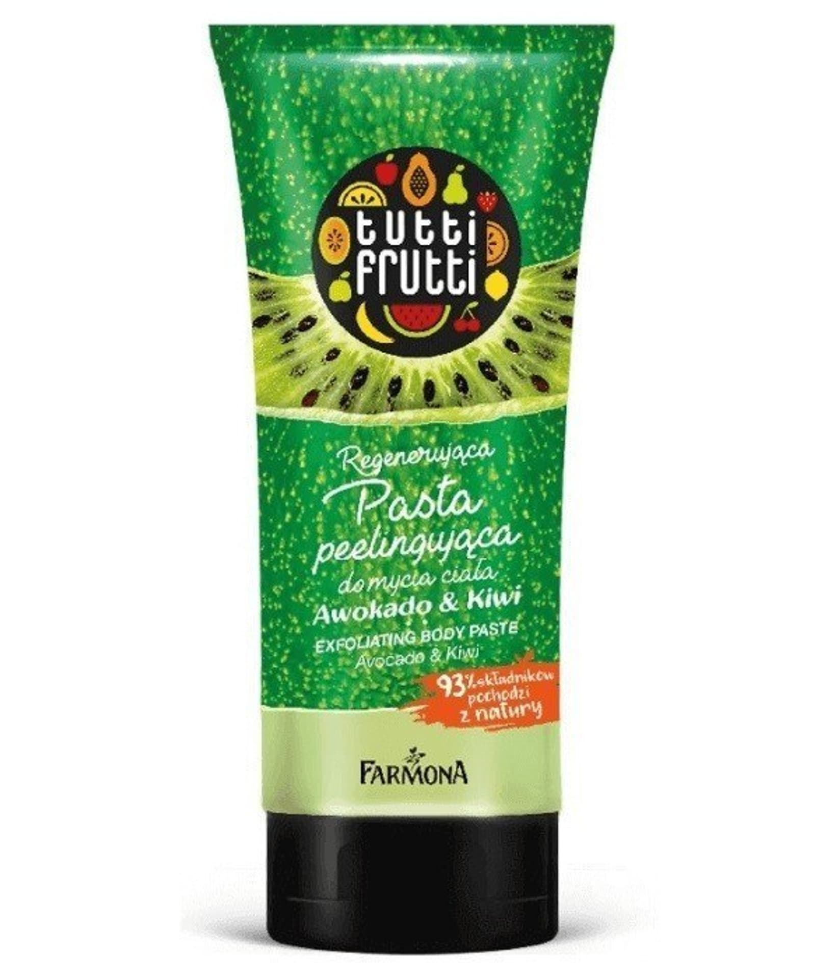 

Farmona Tutti Frutti Regenerująca Pasta peelingująca do mycia ciała Awocado & Kiwi 200g