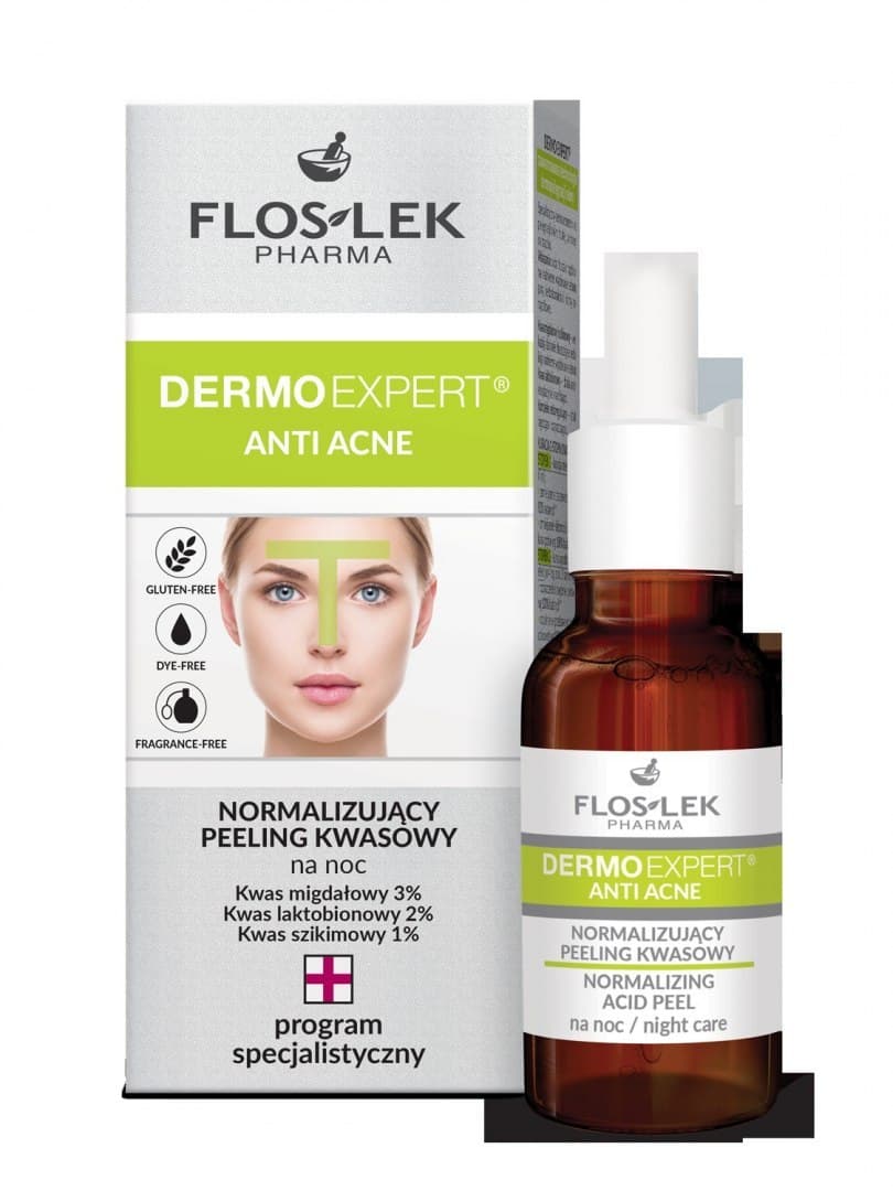 

Floslek Pharma Dermo Expert Anti Acne Peeling kwasowy normalizujący na noc 30ml