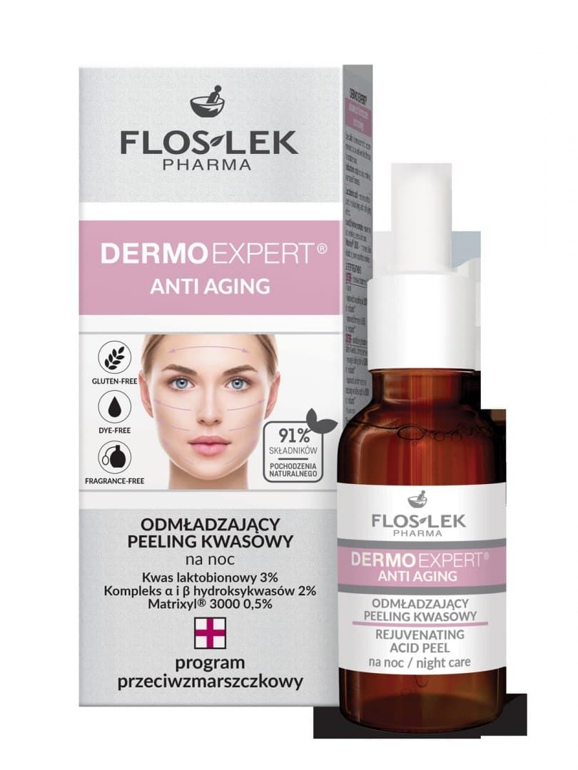 

Floslek DERMO EXPERT® ANTI AGING Odmładzający peeling kwasowy na noc 30 ml