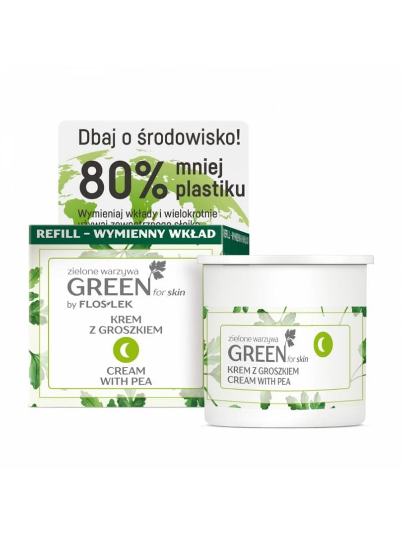 

Floslek GREEN FOR SKIN® Zielone warzywa Krem z groszkiem na noc [REFILL] 50 ml