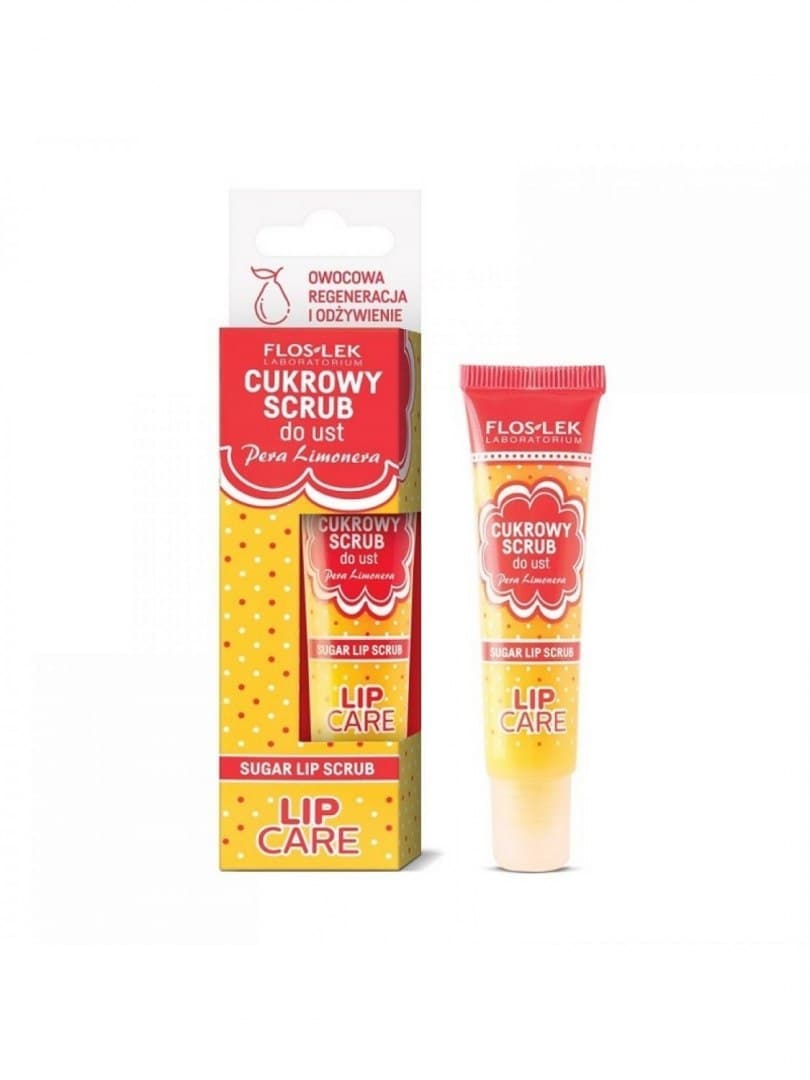 

Floslek Lip Care Cukrowy scrub do ust Pera Limonera - zapach gruszki 14g