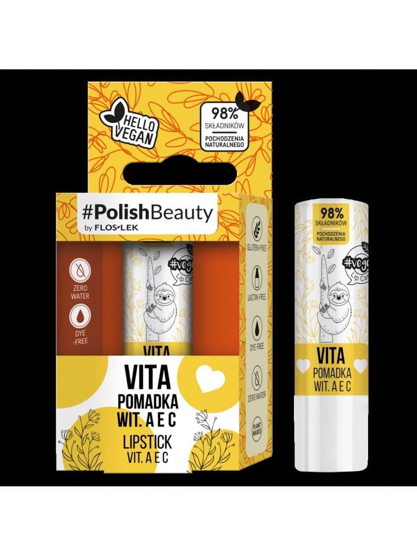

FLOS*LIP CARE VEGE Pomadka z witaminami A,E i C