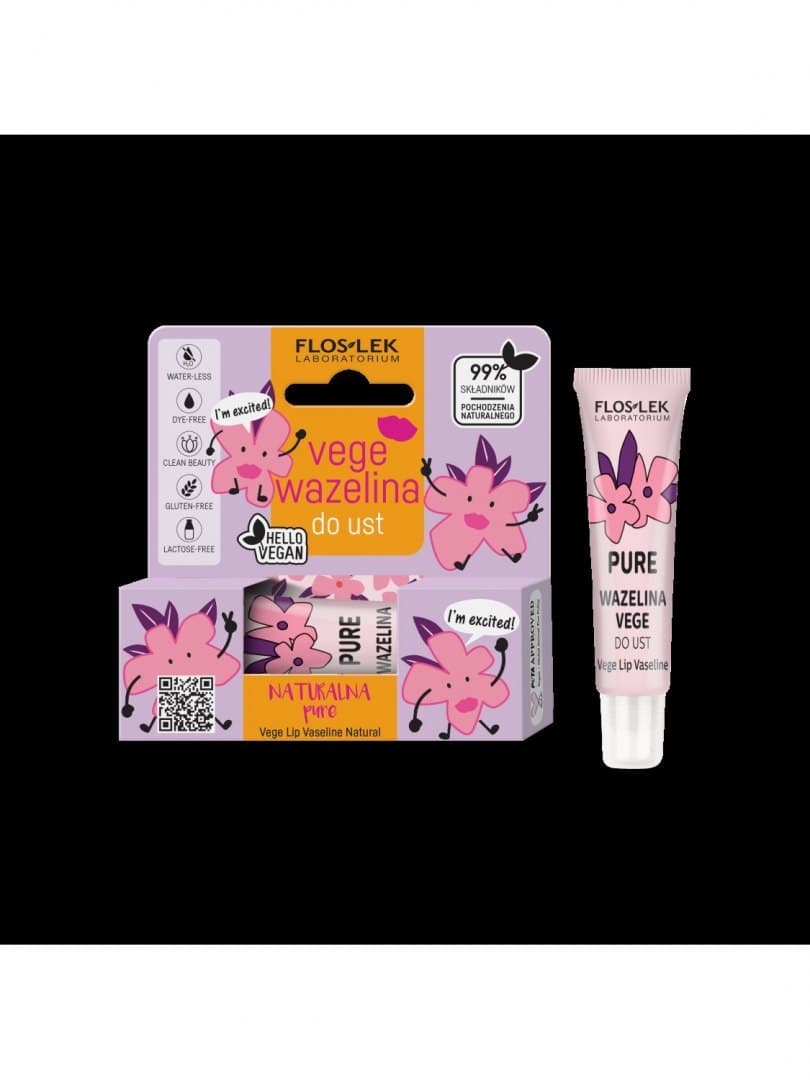

Floslek Lip Care Vege Wazelina do ust Pure - naturalna 10g