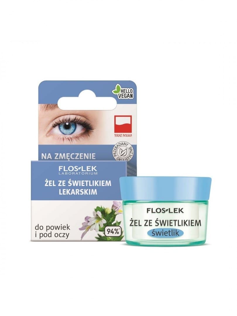 

Floslek Pielęgnacja oczu Żel ze świetlikiem do powiek słoik