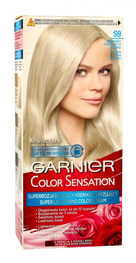 

Garnier Color Sensation Krem koloryzujący S 9 Srebrny Popielaty Blond 1op.