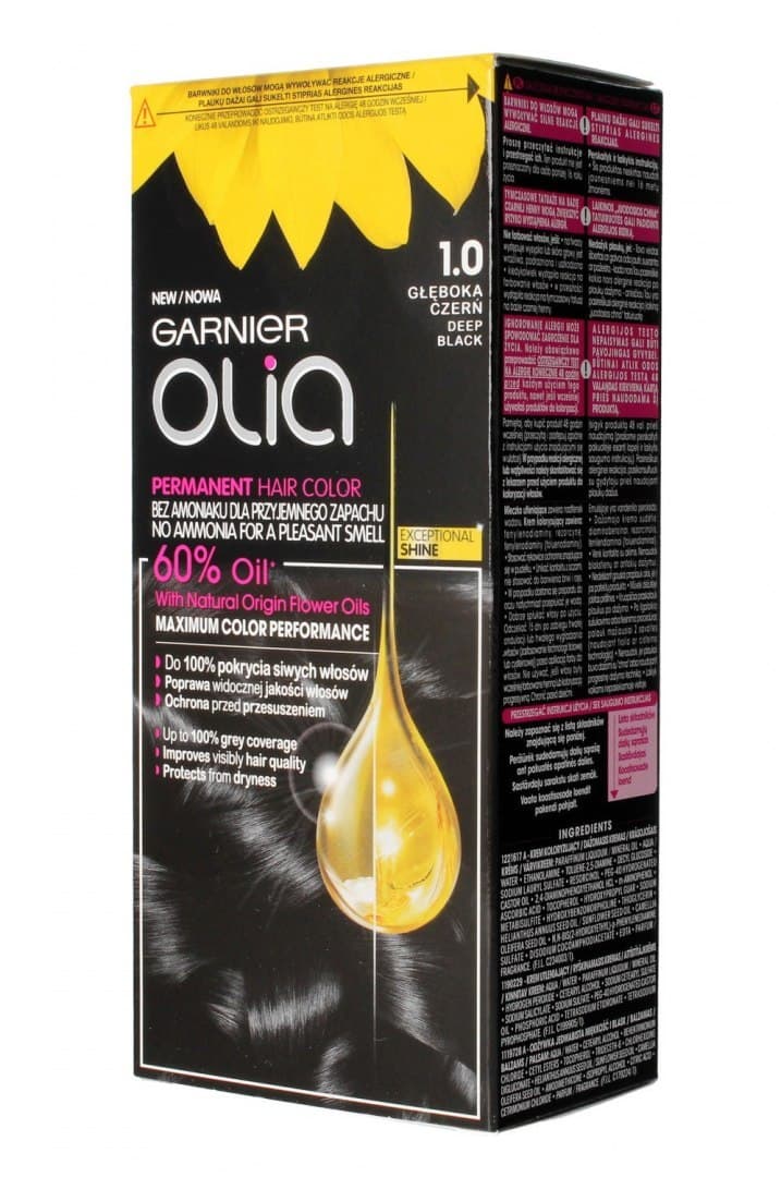 

Garnier Olia Farba do włosów nr 1.0 Głęboka Czerń 1op.