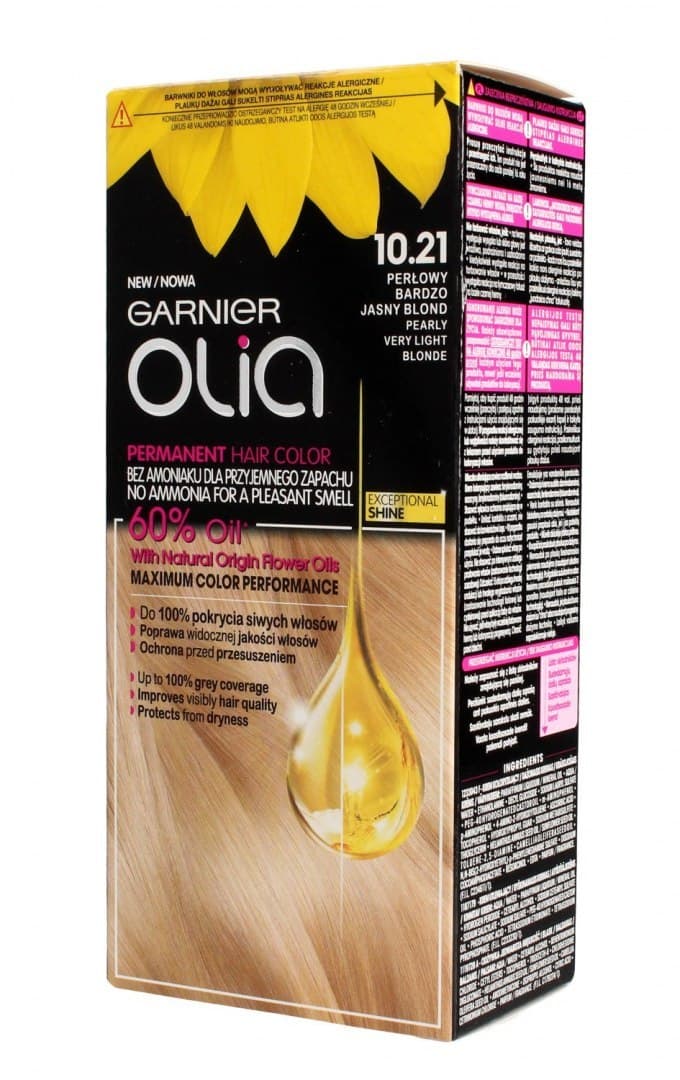

Garnier Olia Farba do włosów nr 10.21 Perłowy Bardzo Jasny Blond 1op.