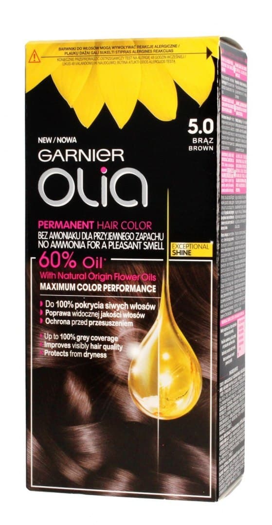 

Garnier Olia Farba do włosów nr 5.0 Brąz 1op.