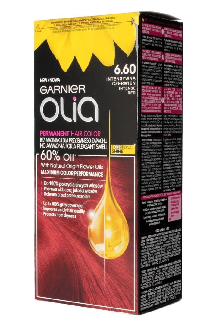 

Garnier Olia Farba do włosów nr 6.60 Intensywna Czerwień 1op.
