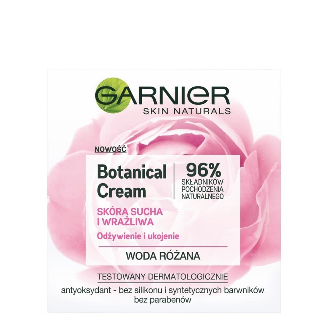 

Garnier Skin Naturals Botanical Rose Water Krem odżywienie i ukojenie 50ml