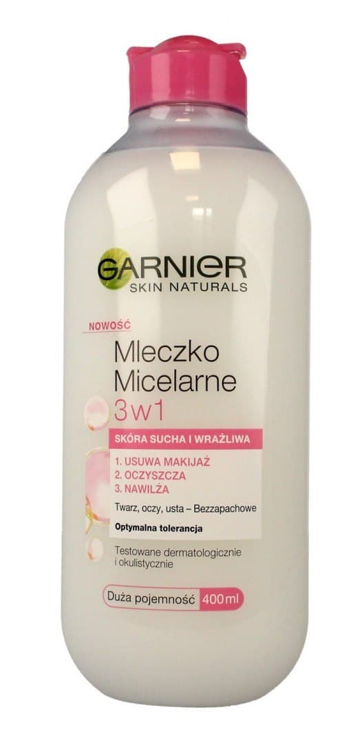 

Garnier Skin Naturals Mleczko micelarne 3w1 - cera sucha i wrażliwa 400ml