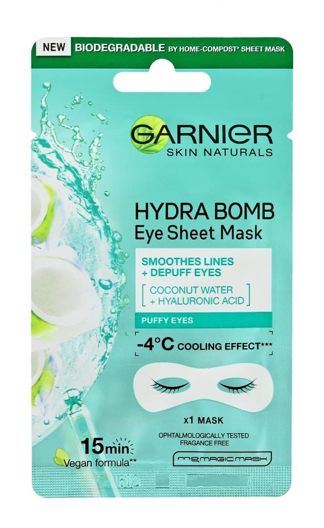 

Garnier Skin Naturals Moisture+ Maska pod oczy Coconut Water & Hyaluronic Acid 6g