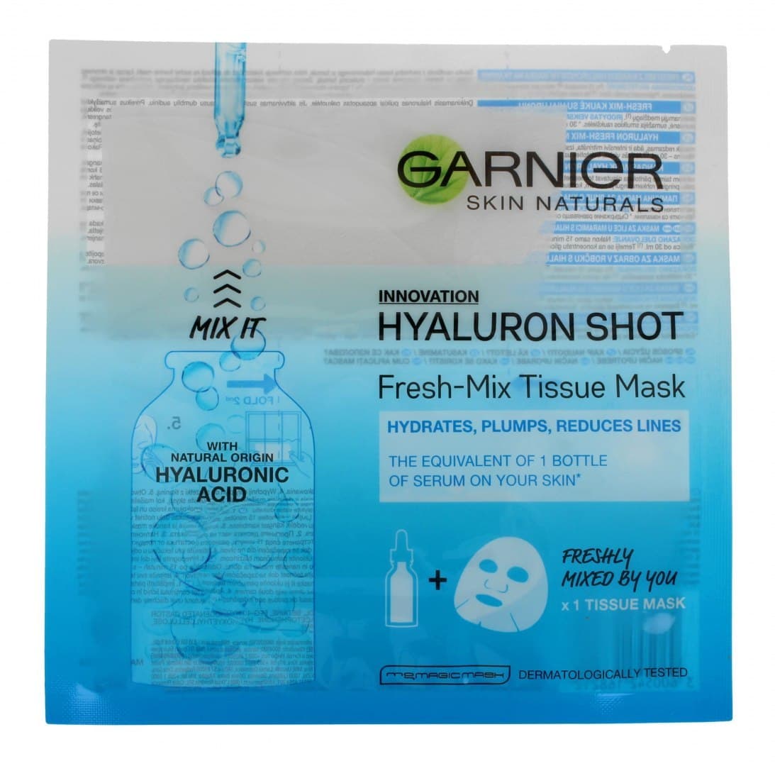 

Garnier Skin Naturals Tissue Mask Maska na tkaninie Hyaluron Shot 33g