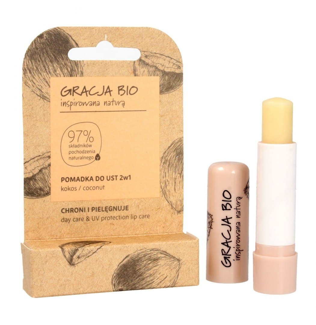 

Gracja BIO Pomadka ochronna do ust 2w1 Kokos 5g