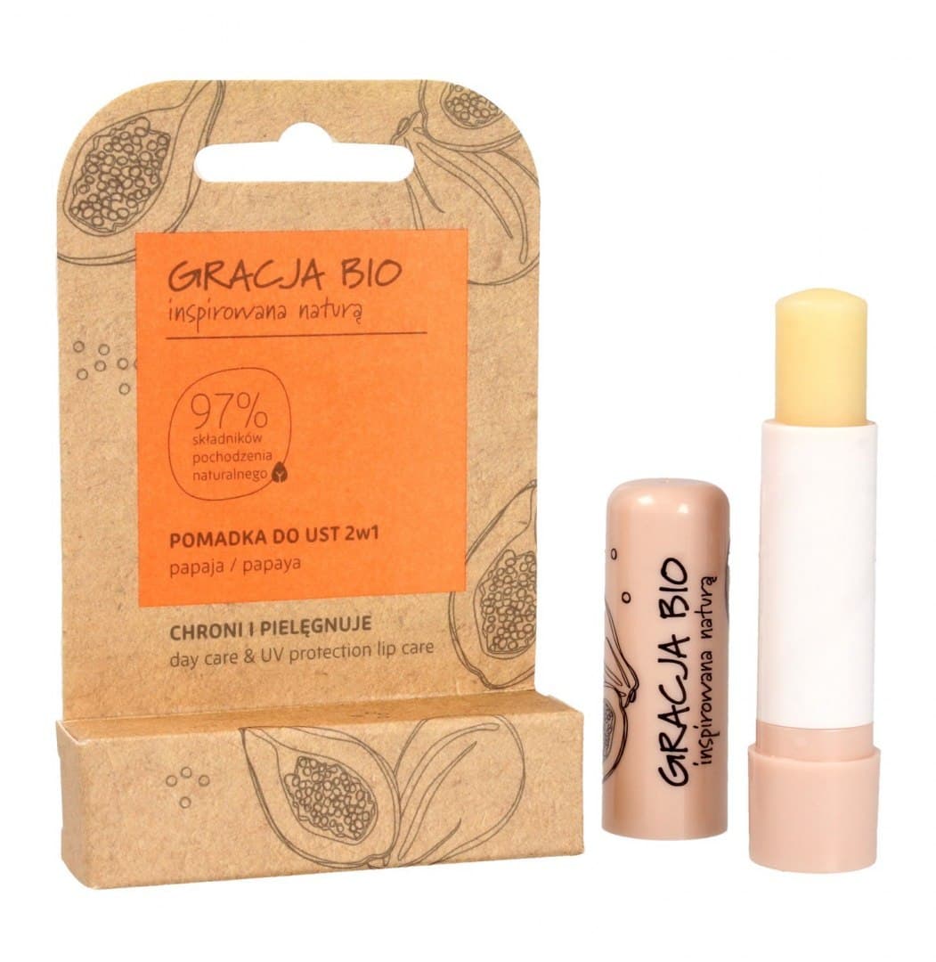 

Gracja BIO Pomadka ochronna do ust 2w1 Papaja 5g