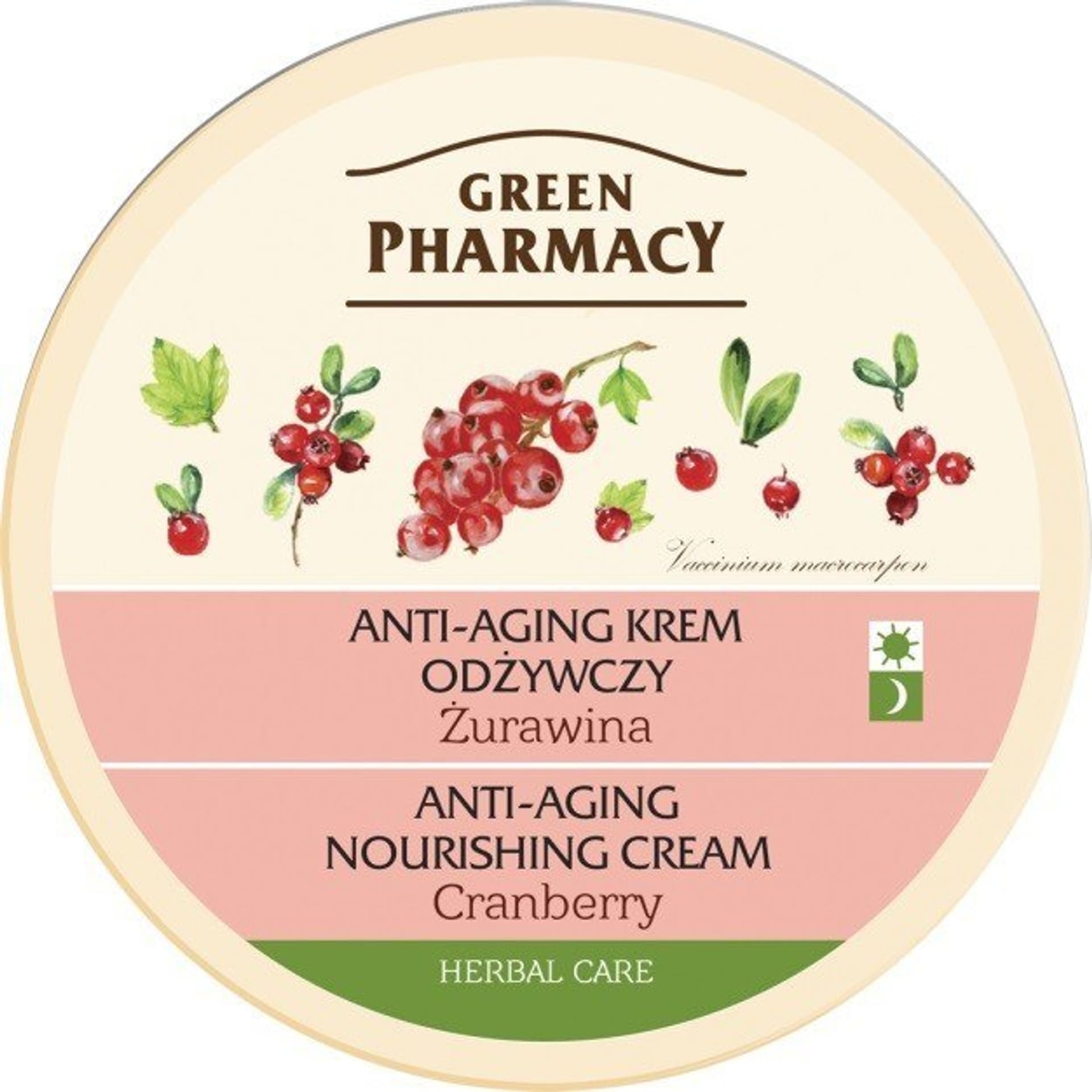 

Green Pharmacy Herbal Cosmetics Krem do twarzy przeciwstarzeniowy z żurawiną 150ml