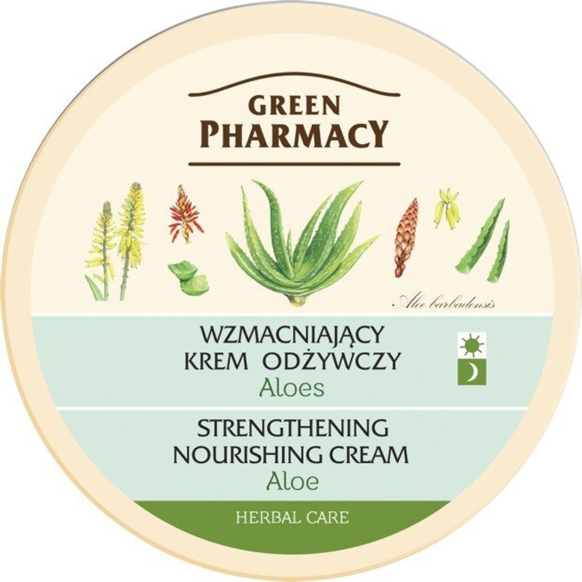 

Green Pharmacy Herbal Cosmetics Krem do twarzy wzmacniający z aloesem