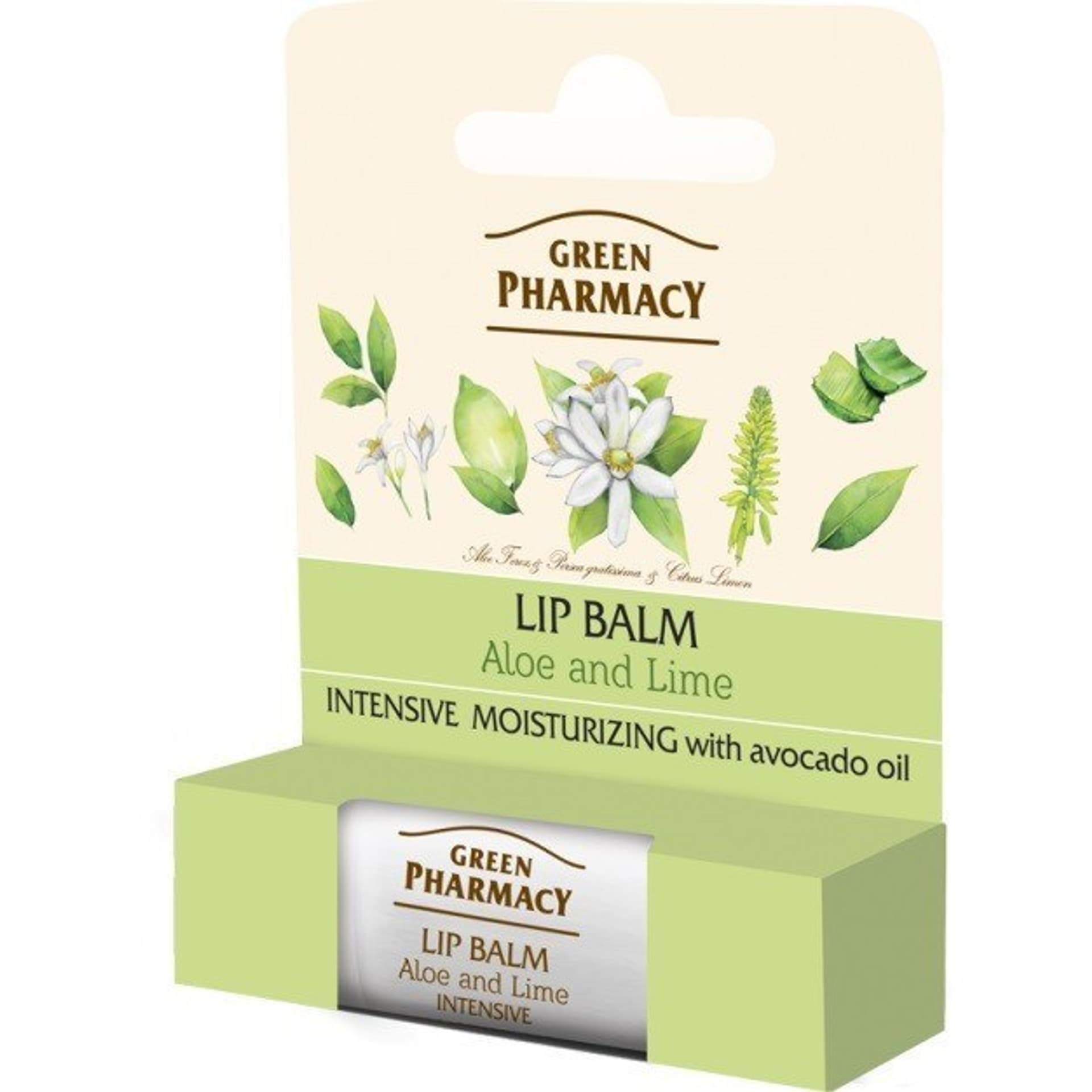 

Balsam do ust, aloes i limonka, intensywnie nawilżający, SPF 10