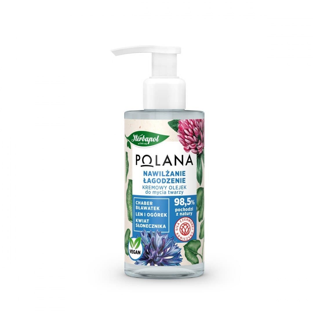 

Herbapol Polana Kremowy Olejek do mycia twarzy - Nawilżanie i Łagodzenie 150ml