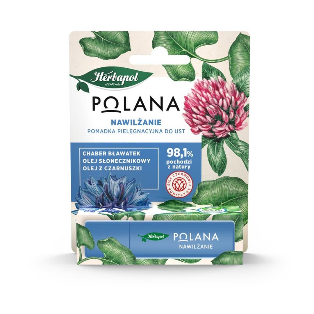 

Herbapol Polana Pomadka pielęgnacyjna do ust Nawilżanie 4.7 g