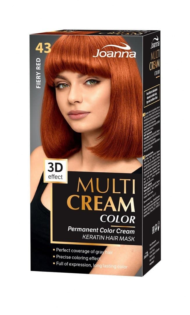 

Joanna Multi Cream Color Farba nr 43 Płomienny Rudy