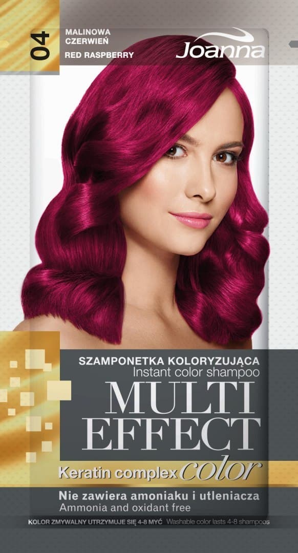 

Joanna Multi Effect Color Keratin Complex Szamponetka 04 Malinowa Czerwień 35g