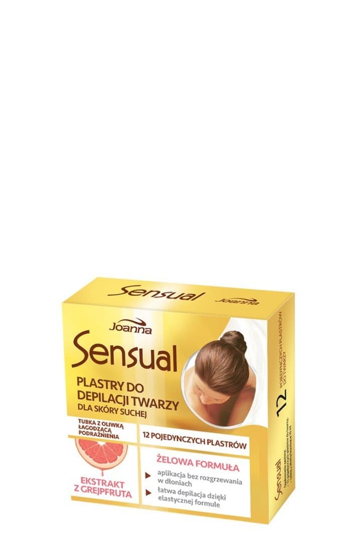 

Joanna Sensual Plastry do depilacji twarzy Grejpfrut - skóra sucha 1op.-12szt