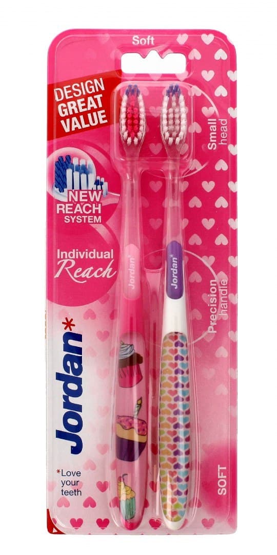 

Jordan Szczoteczka do zębów Duo Individual Reach Soft-2szt