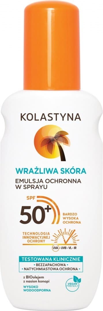 

Kolastyna Opalanie Emulsja ochronna do opalania w sprayu SPF50+ 150ml