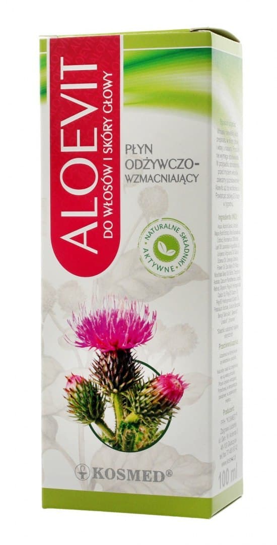 

Kosmed Aloevit Płyn odżywczo-wzmacniający do włosów i skóry głowy 100ml